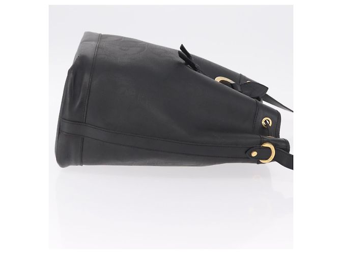 Borsa a tracolla Christian Dior Trotter PVC Nero Tono Oro - vista 3