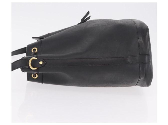 Borsa a tracolla Christian Dior Trotter PVC Nero Tono Oro - vista 5
