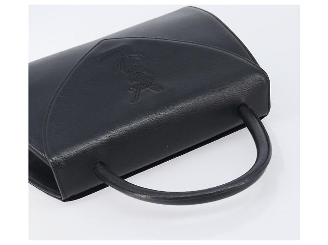 Autre Marque Borsa a mano Saint Laurent in pelle nera e oro - vista 6