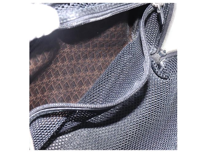 Borsa a mano Christian Dior Trotter Canvas Nero Argento - vista 11