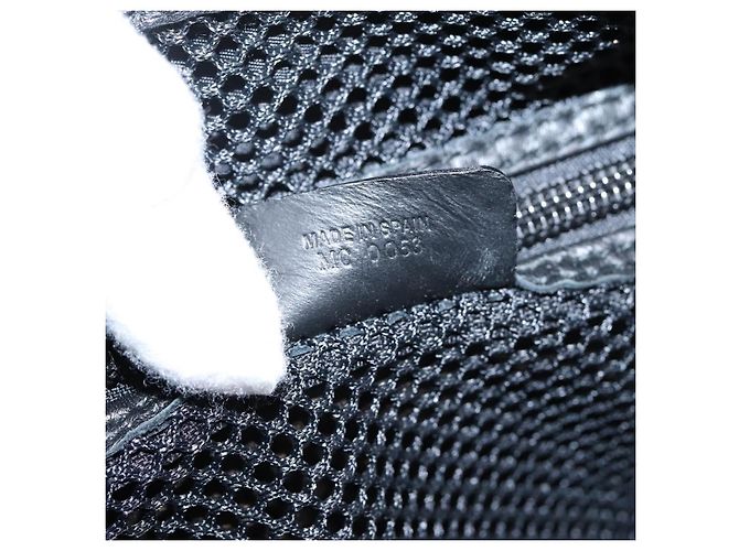 Borsa a mano Christian Dior Trotter Canvas Nero Argento - vista 12
