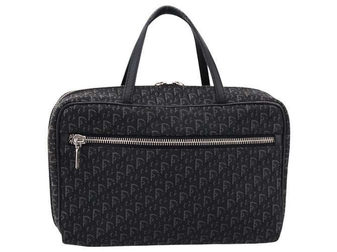 Borsa a mano Christian Dior Trotter Canvas Nero Argento - vista 13