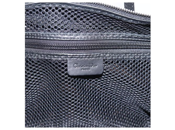 Borsa a mano Christian Dior Trotter Canvas Nero Argento - vista 18