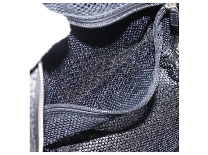 Borsa a mano Christian Dior Trotter Canvas Nero Argento - vista 22