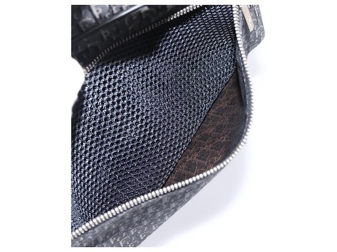 Borsa a mano Christian Dior Trotter Canvas Nero Argento - vista 23