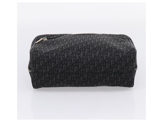 Borsa a mano Christian Dior Trotter Canvas Nero Argento - vista 5