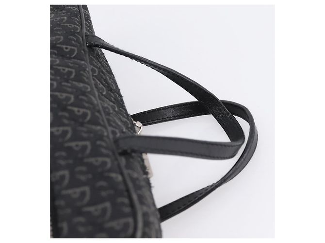 Borsa a mano Christian Dior Trotter Canvas Nero Argento - vista 8