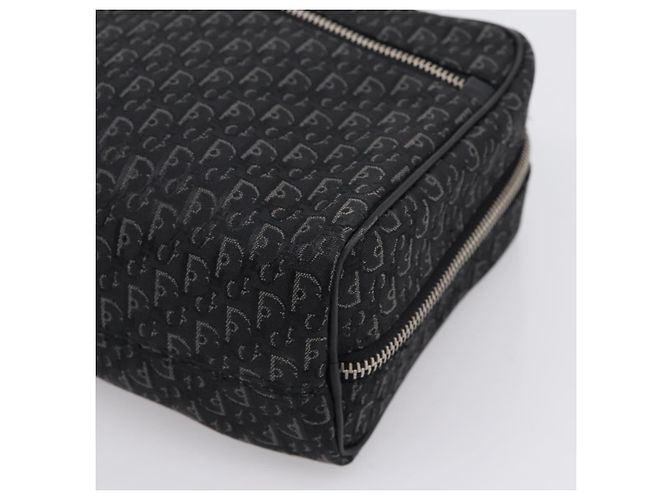 Borsa a mano Christian Dior Trotter Canvas Nero Argento - vista 9