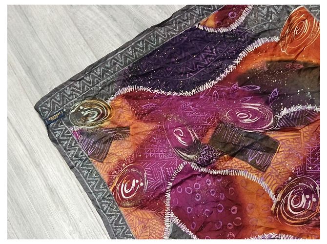 Oscar de la Renta Foulard in seta stampato multicolore - vista 10