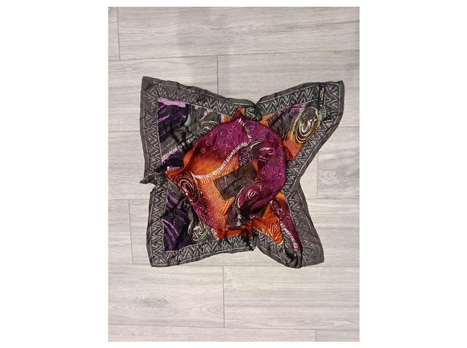 Oscar de la Renta Foulard in seta stampato multicolore - vista 11