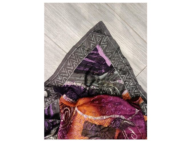 Oscar de la Renta Foulard in seta stampato multicolore - vista 12