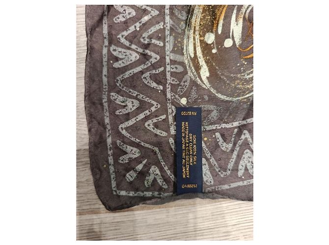 Oscar de la Renta Foulard in seta stampato multicolore - vista 4