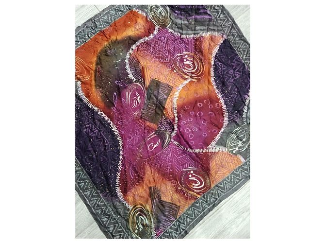 Oscar de la Renta Foulard in seta stampato multicolore - vista 6