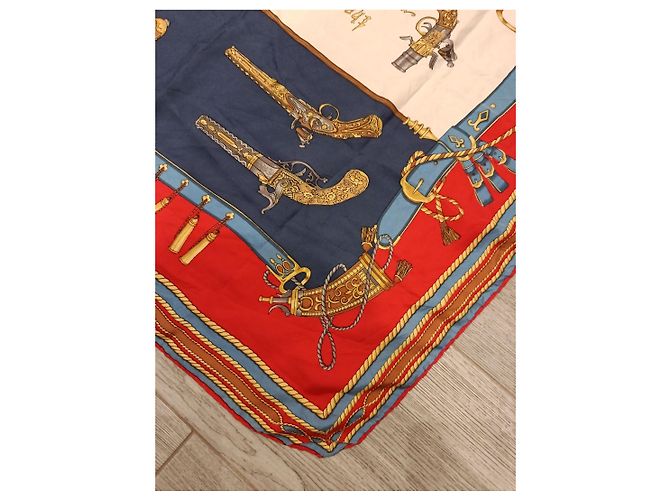 Autre Marque Foulard di seta Richel con stampa di armi storiche - vista 12