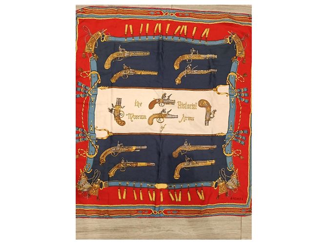 Autre Marque Foulard di seta Richel con stampa di armi storiche - vista 13
