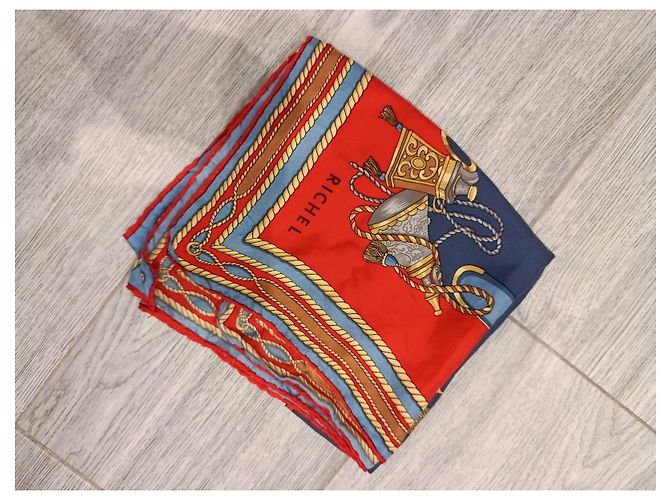 Autre Marque Foulard di seta Richel con stampa di armi storiche - vista 15
