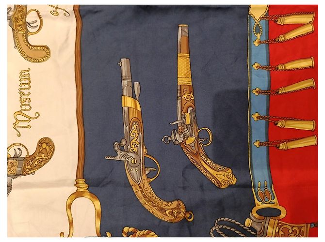 Autre Marque Foulard di seta Richel con stampa di armi storiche - vista 5