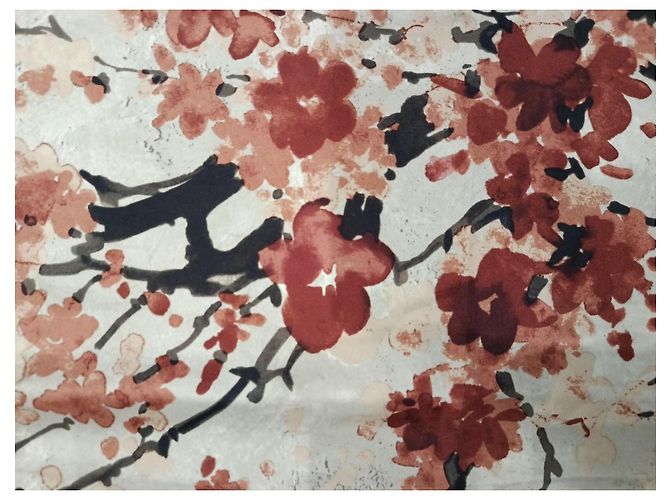 Foulard in seta Max Mara con stampa floreale - vista 10