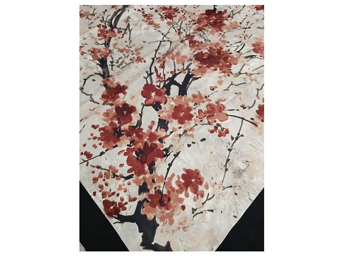 Foulard in seta Max Mara con stampa floreale - vista 6