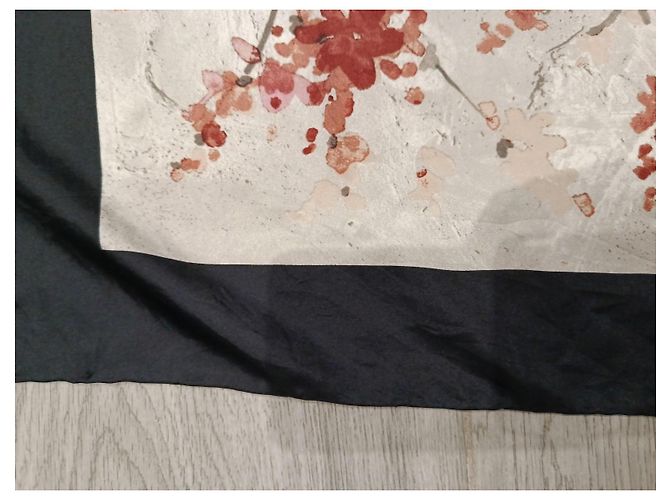Foulard in seta Max Mara con stampa floreale - vista 8