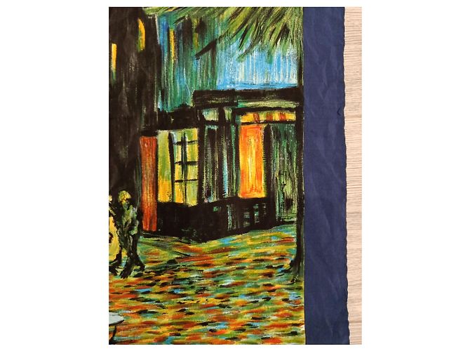 Autre Marque Foulard di seta Van Gogh "Café de Nuit" - vista 6