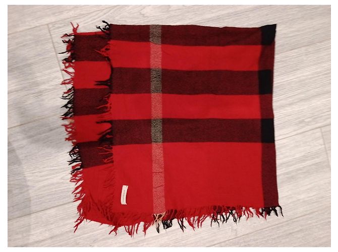 Sciarpa Burberry a quadri rossa e nera - vista 11