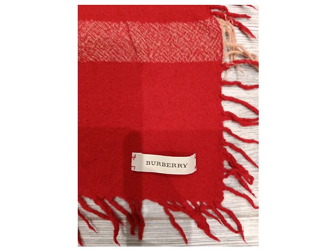 Sciarpa Burberry a quadri rossa e nera - vista 2