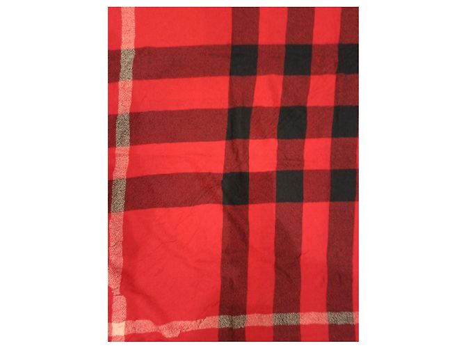 Sciarpa Burberry a quadri rossa e nera - vista 3