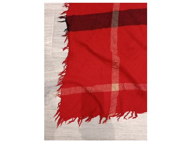 Sciarpa Burberry a quadri rossa e nera - vista 5