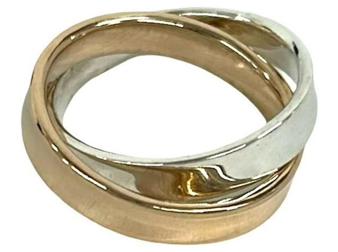Autre Marque Anello Tiffany 1837 Interlocking Circle in oro rosa e argento - vista 5