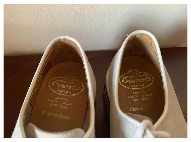 Church's Derby Suede Beige Scarpe Uomo - vista 6