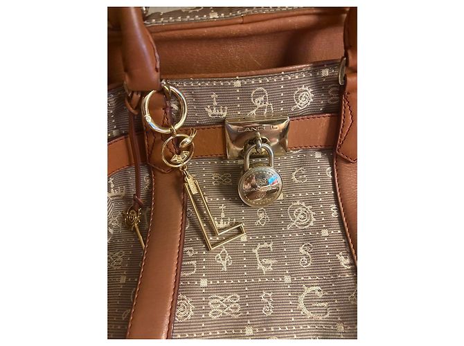 Lancel Sac Cabas Monogramme Cuir Marron - vue 3