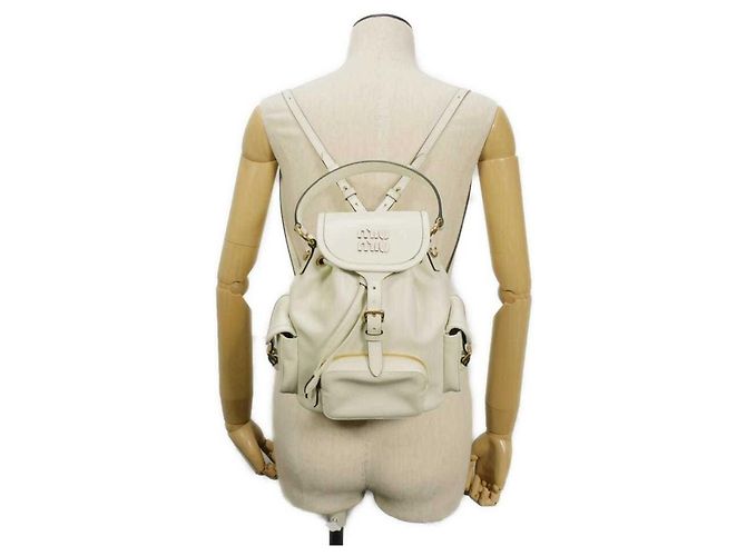 Miu Miu Women's Medium Drawstring Backpack - view 5