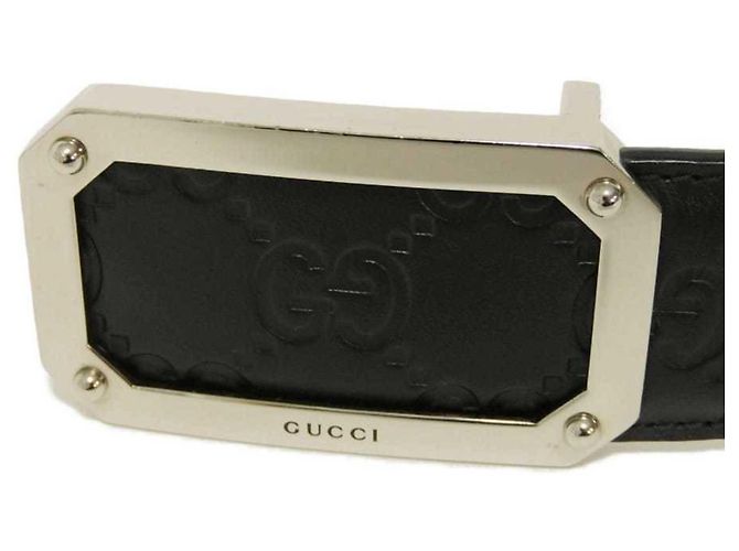 Gucci Black Leather Standard Belt - view 3