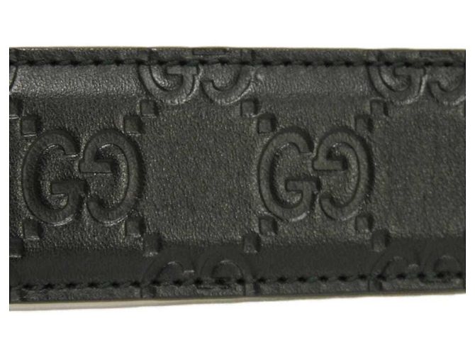 Gucci Black Leather Standard Belt - view 7