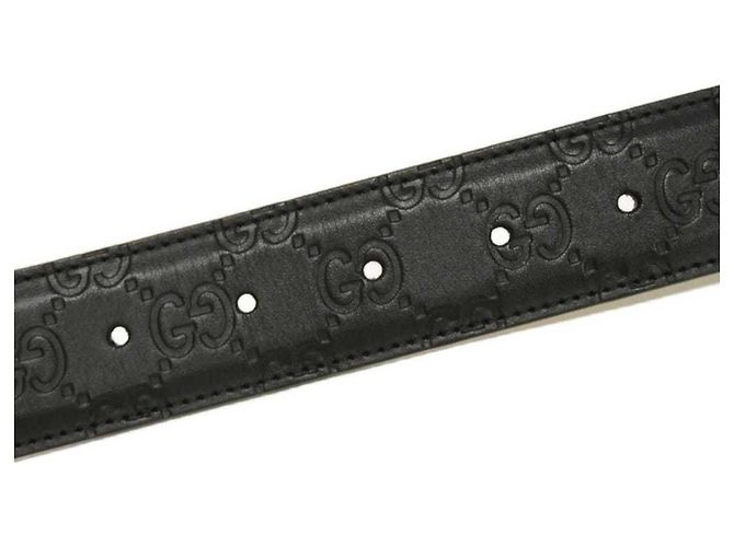 Gucci Black Leather Standard Belt - view 8