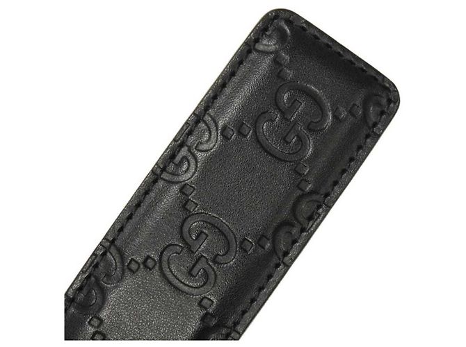 Gucci Black Leather Standard Belt - view 9