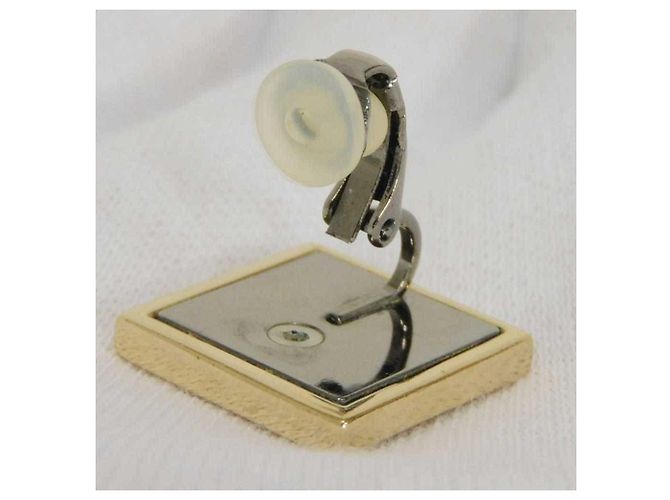 Orecchini a clip in metallo nero Chanel - vista 11