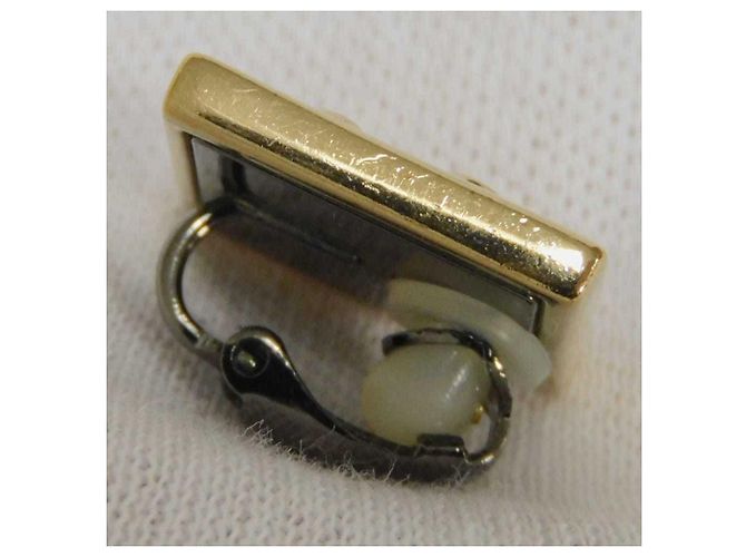 Orecchini a clip in metallo nero Chanel - vista 13