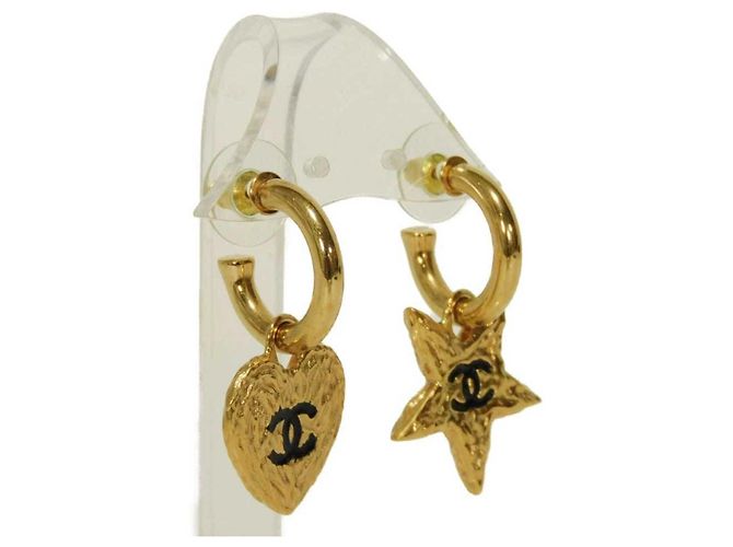 Orecchini a cerchio Chanel Gold - vista 2