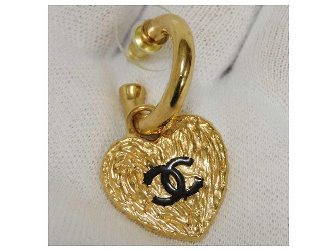 Orecchini a cerchio Chanel Gold - vista 4