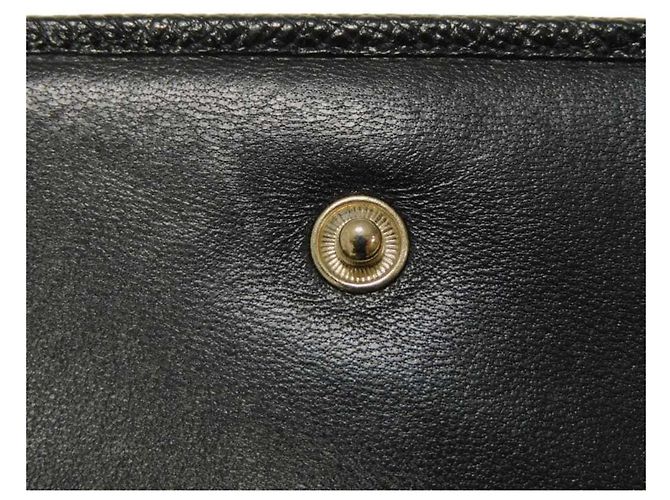Bulgari Bvlgari Tri-Fold Geldbörse aus schwarzem Leder - Ansicht 10