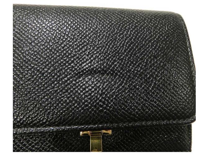 Bulgari Bvlgari Tri-Fold Geldbörse aus schwarzem Leder - Ansicht 14