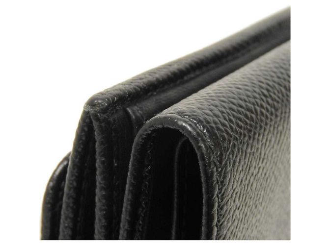 Bulgari Bvlgari Tri-Fold Geldbörse aus schwarzem Leder - Ansicht 21