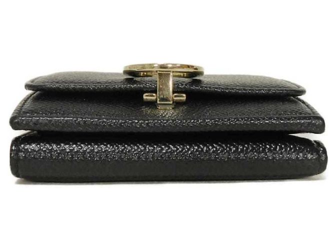 Bulgari Bvlgari Tri-Fold Geldbörse aus schwarzem Leder - Ansicht 23
