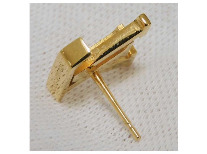 Pendientes de botón Louis Vuitton Gold - vista 7