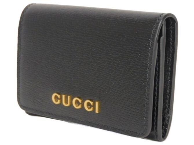 Gucci Black Leather Card Case - view 2