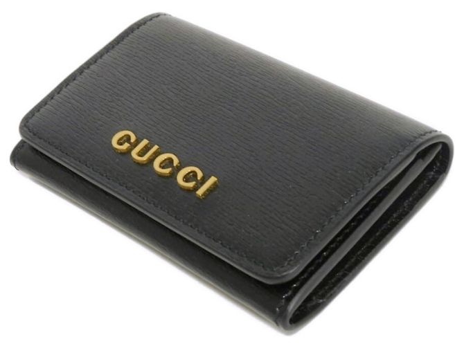 Gucci Black Leather Card Case - view 4