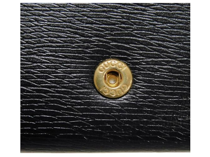 Gucci Black Leather Card Case - view 7