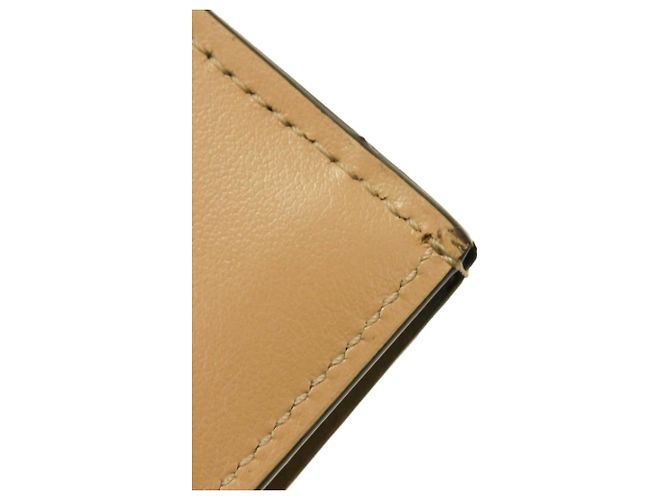 Zucca Portafoglio tri-fold Fendi in tessuto marrone - vista 10
